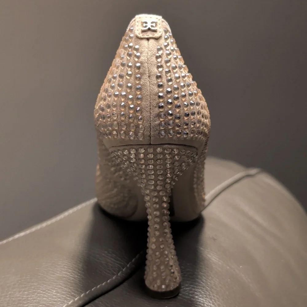 Sam Edelman Antonia Sesame Glitz Crystal Studded Women's Pumps New Size 7